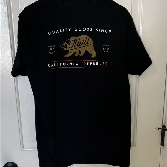 O'Neill Other - O'Neill Black Shirt with Gold Bear Design